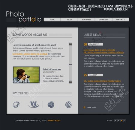 国外网站网页模板公图片