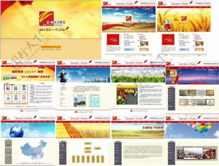 化肥企业网站模板图片