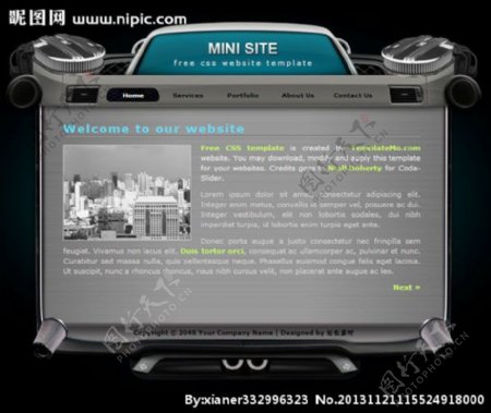 小型网页网页模板图片