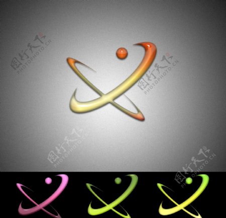 科技环形水晶logo设计图片