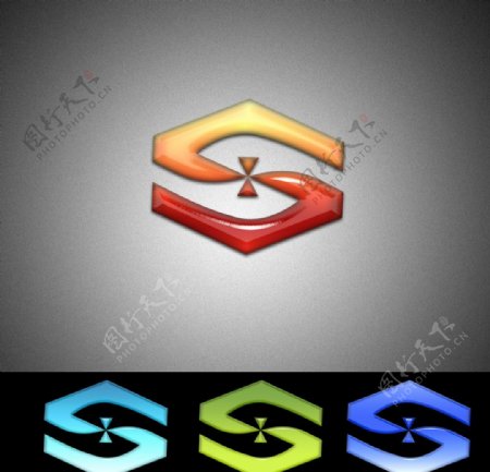双手水晶logo设计图片