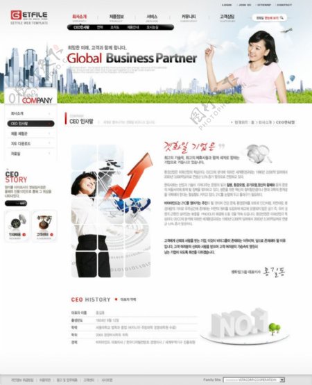 企业商务网站模板图片