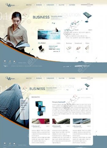 韩国电子商务类模板图片