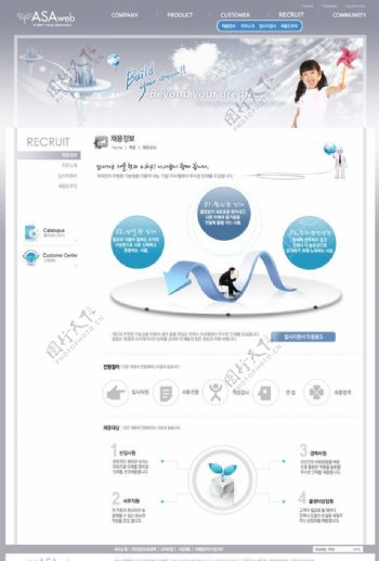 韩国网页模板生活素材时尚花纹图片