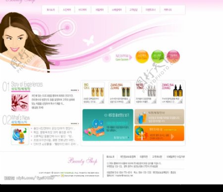 韩国经典网页设计分层图016图片