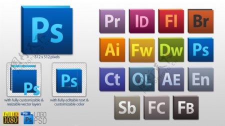 Adobe产品图标图片
