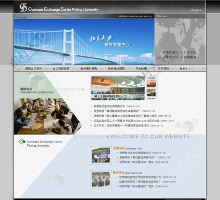 北京大学对外交流中心网站图片