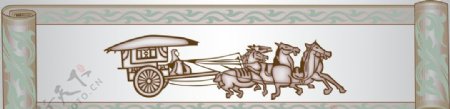 古代战马与战车图图片