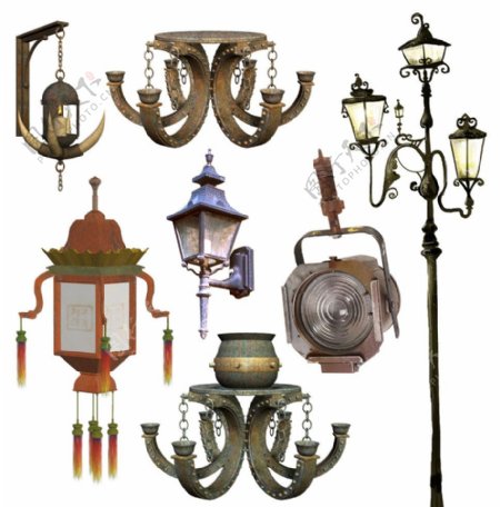 古典灯具图片