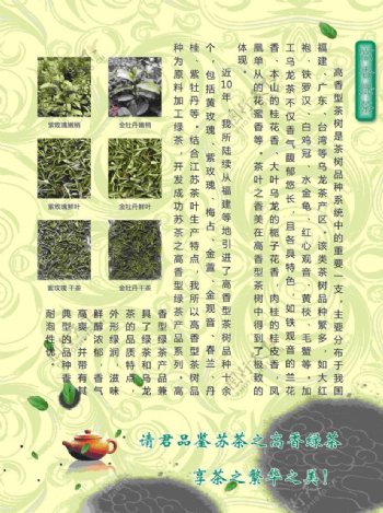 高香绿茶海报图片