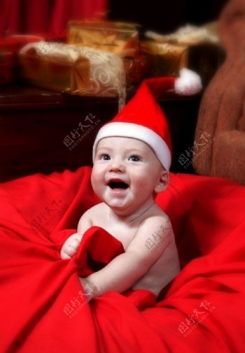 圣诞节的婴儿图片