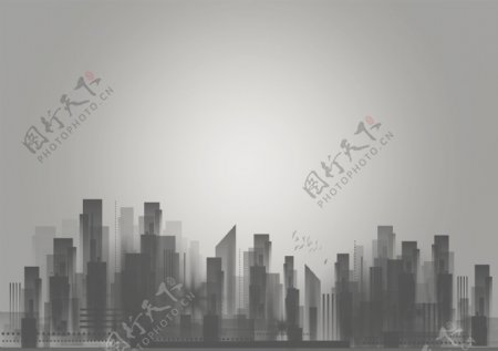 灰色城市图片