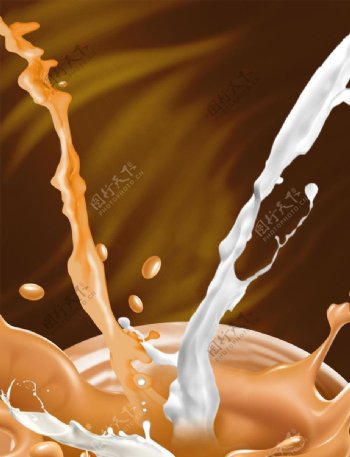 奶茶广告背景图图片
