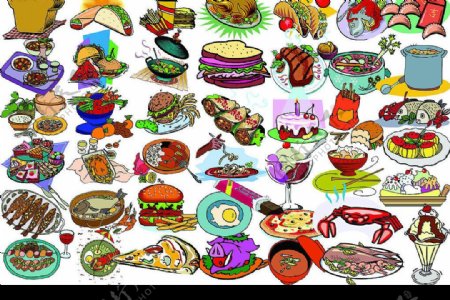 食物食品矢量图图片