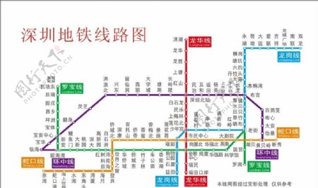 深圳地铁线路图图片