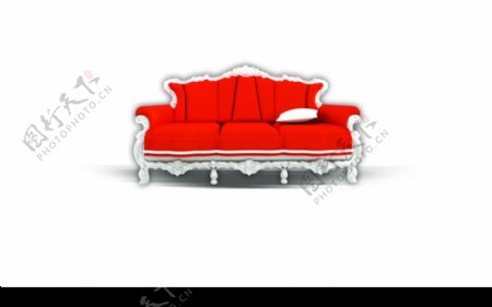 红色经典沙发图片