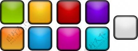 九种颜色Iphone图标图片
