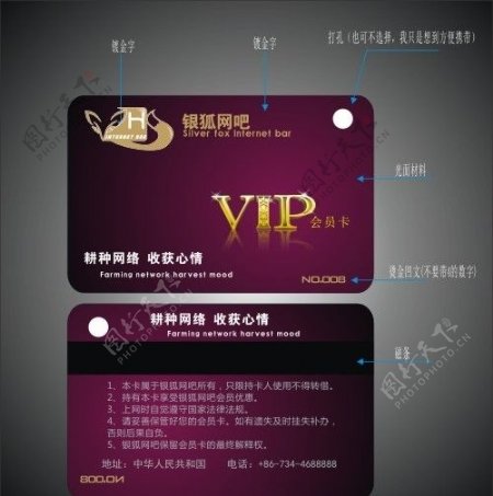 网吧VIP卡图片
