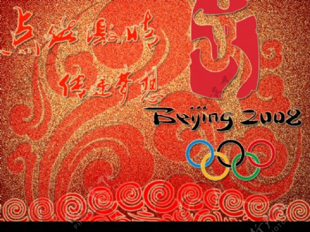 传递梦想奥运加油中国加油图片