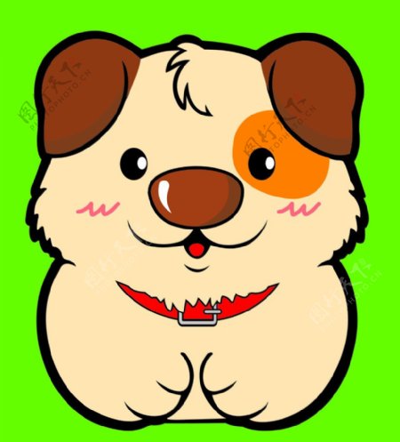 韩国可爱卡通小狗图片