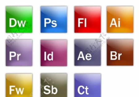 全套Adobe软件图标PSD分层文件图片