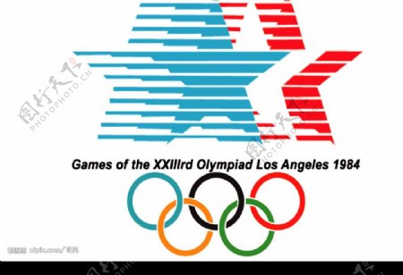 1984奥运会标图片