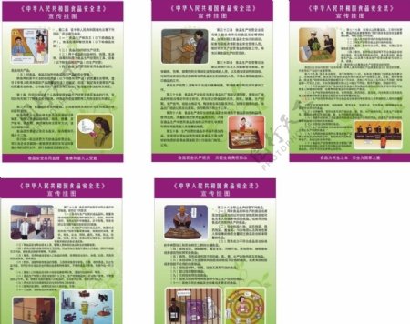 中华人民共和国食品安全法宣传挂画图片