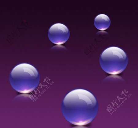 立体质感水晶球图片