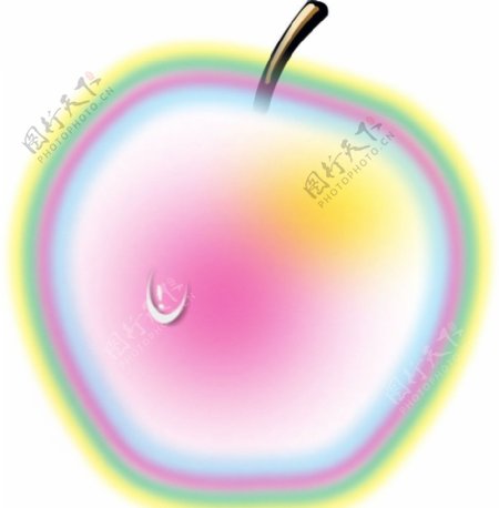 彩虹苹果图片