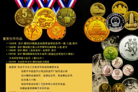 国家级钱币设计师赵显明钱币作品展海报图片