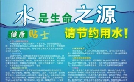 节约用水海报图片