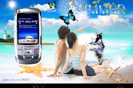 浪漫手机广告图片