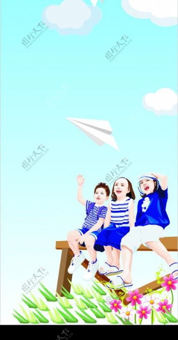 儿童服装儿童家具用海报图片