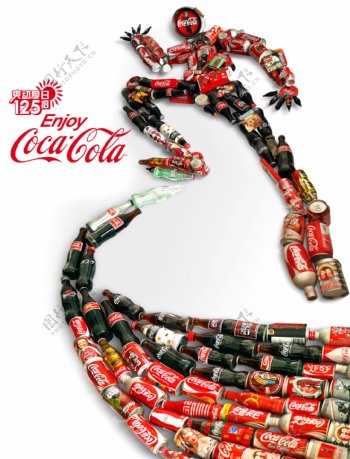 可口可乐形象广告设计图片