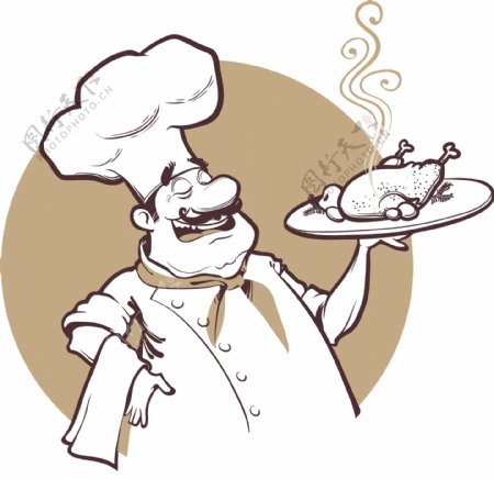 首席厨师卡通