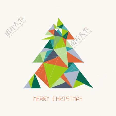 折纸树圣诞快乐