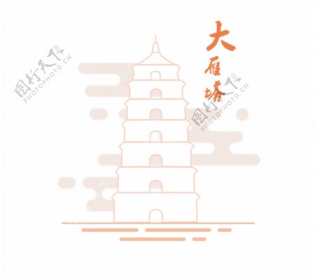 陕西建筑标志大雁塔