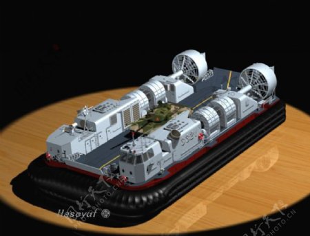 726型气垫登陆艇模型