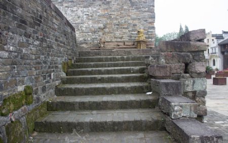 古城墙台阶