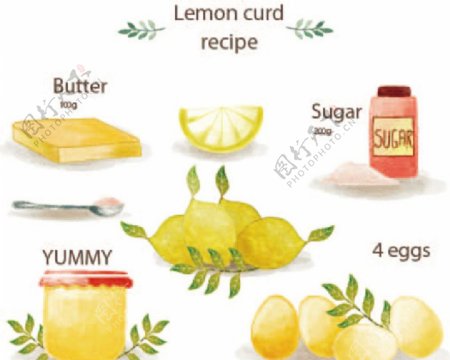 水彩绘柠檬酱食谱
