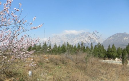 嵩山春季景色