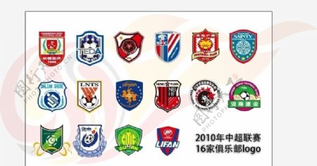 中超联赛俱乐部logo
