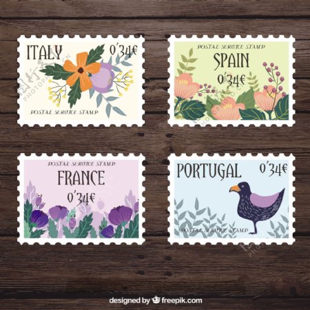 国家可爱邮票