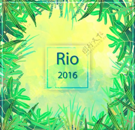 2016巴西风格背景元素