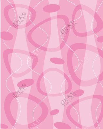 粉色蛋形曲线底纹