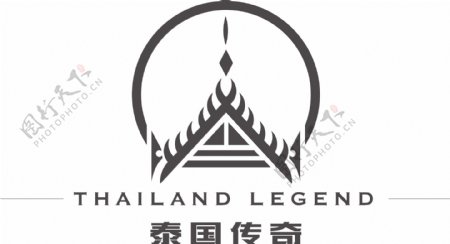 泰国传奇泰式logo建筑