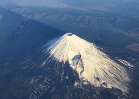 鸟瞰富士山