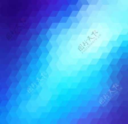 蓝色色调的抽象几何背景