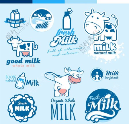 牛奶商标