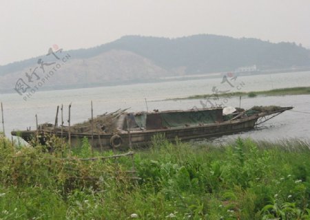 江边河流